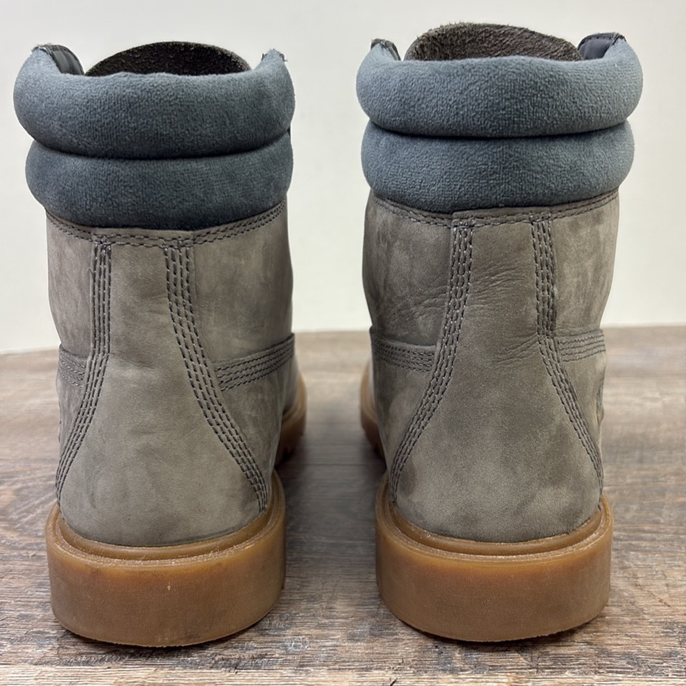 Timberland LINDENWOOD Women’s Grey Nubuck Waterproof Boots A1ZSE Size 7 - Picture 3 of 10